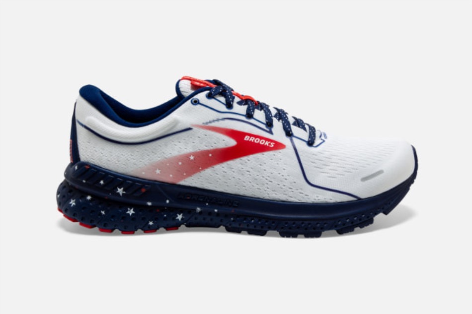 Brooks Adrenaline Gts 21 Blanco-azul-rojo