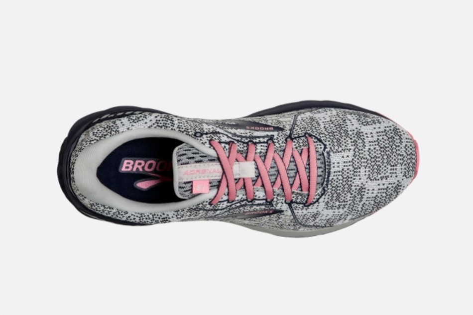Brooks Adrenaline Gts 21 Blanco-peacoat-coral