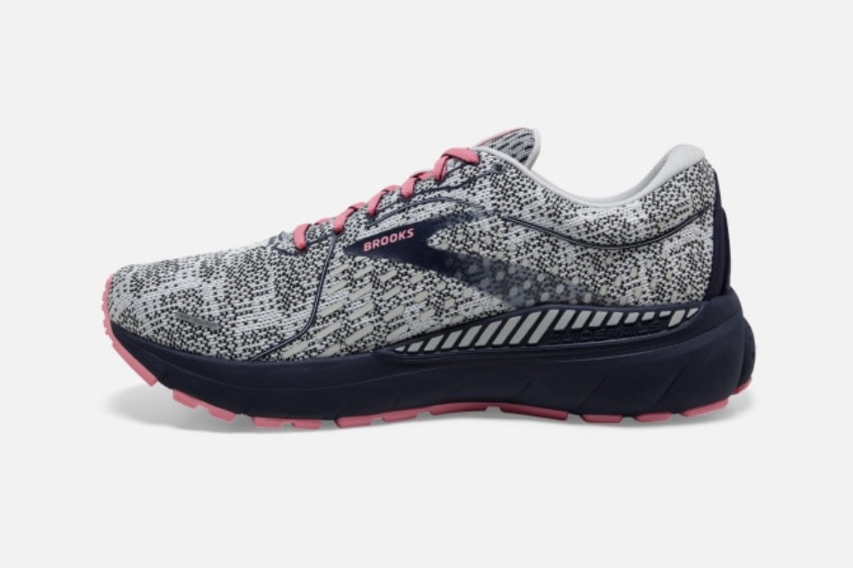 Brooks Adrenaline Gts 21 Blanco-peacoat-coral