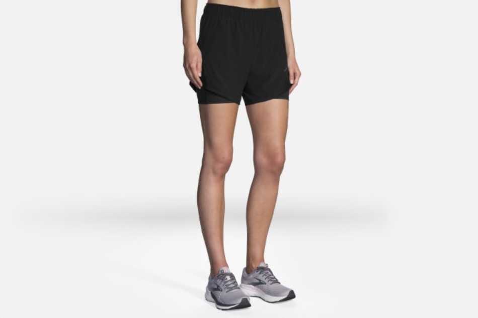 Pantalón Corto Brooks Chaser 5 2 En 1 Negro