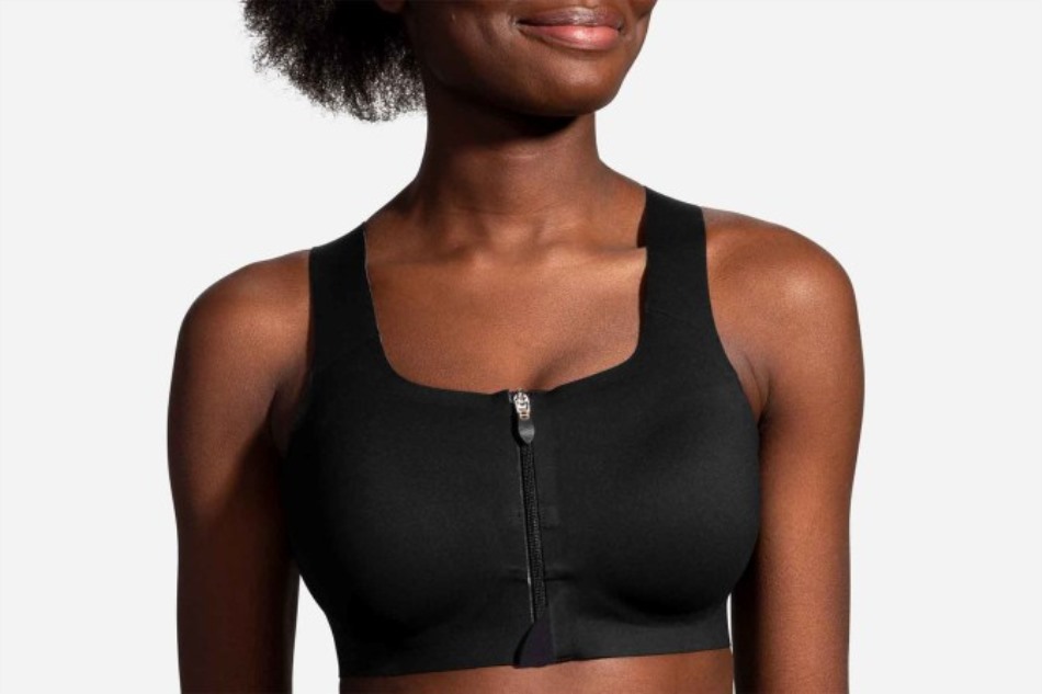 Sujetador Brooks Dare Zip Run Negro