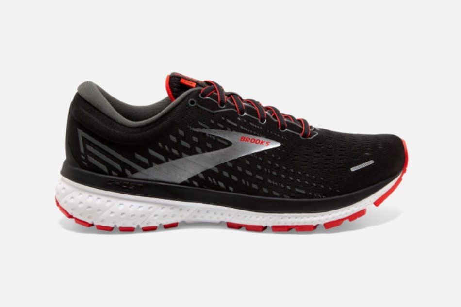 Brooks Ghost 13 Negro-rojo
