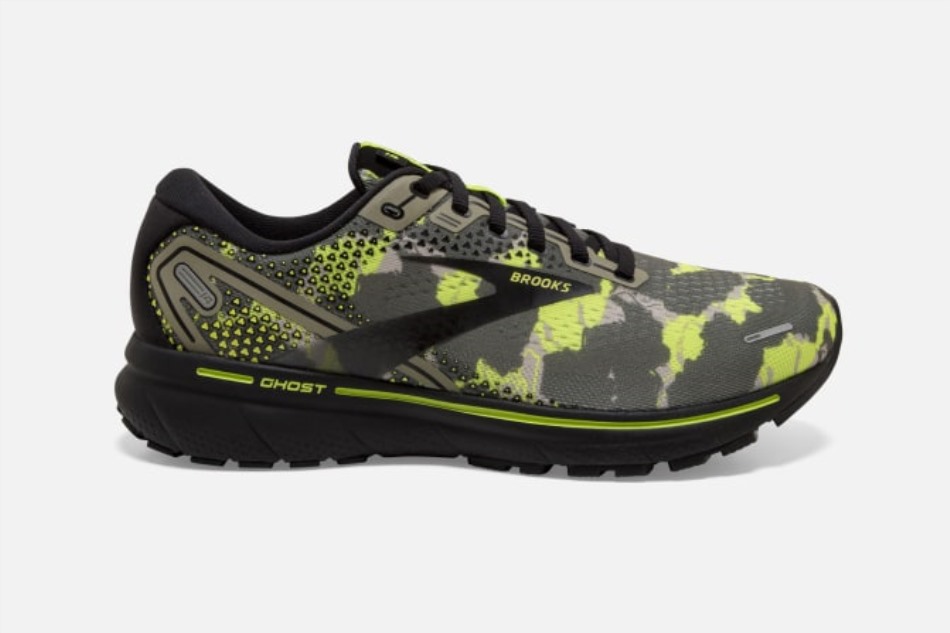 Brooks Ghost 14 Camo Ponche De Oliva Y Lima