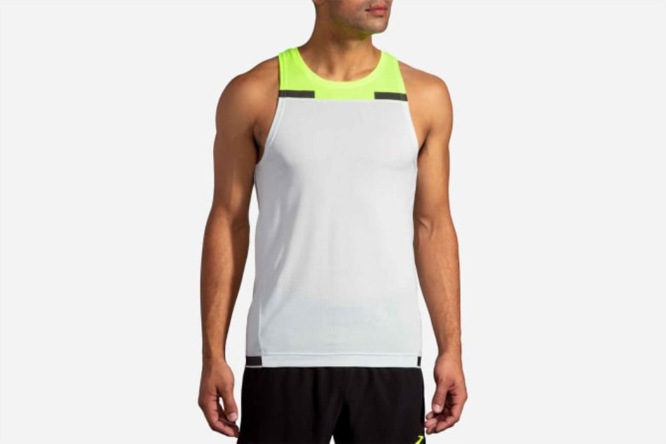 Camiseta Sin Mangas De Carbonita Jacquard Brooks Icy Grey-nightlife