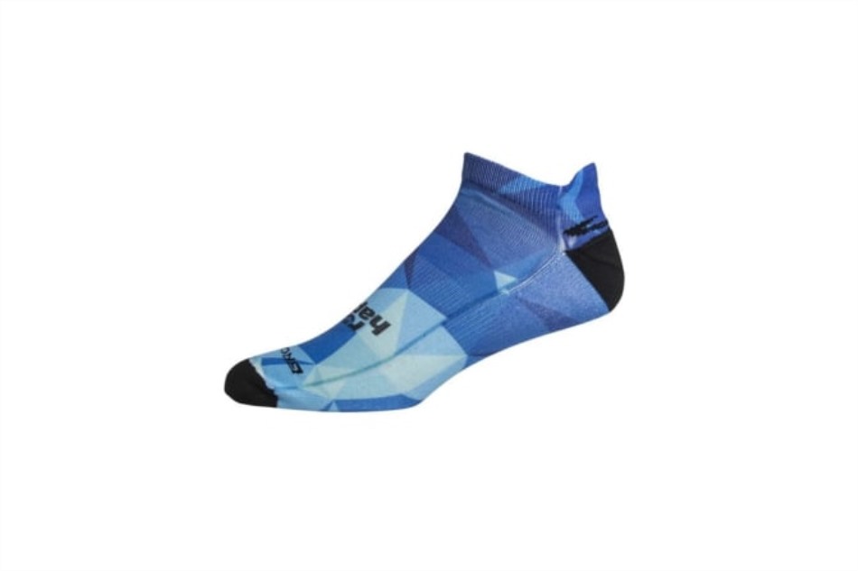 Brooks Pacesetter Ped Calcetines Cuadrados Azules