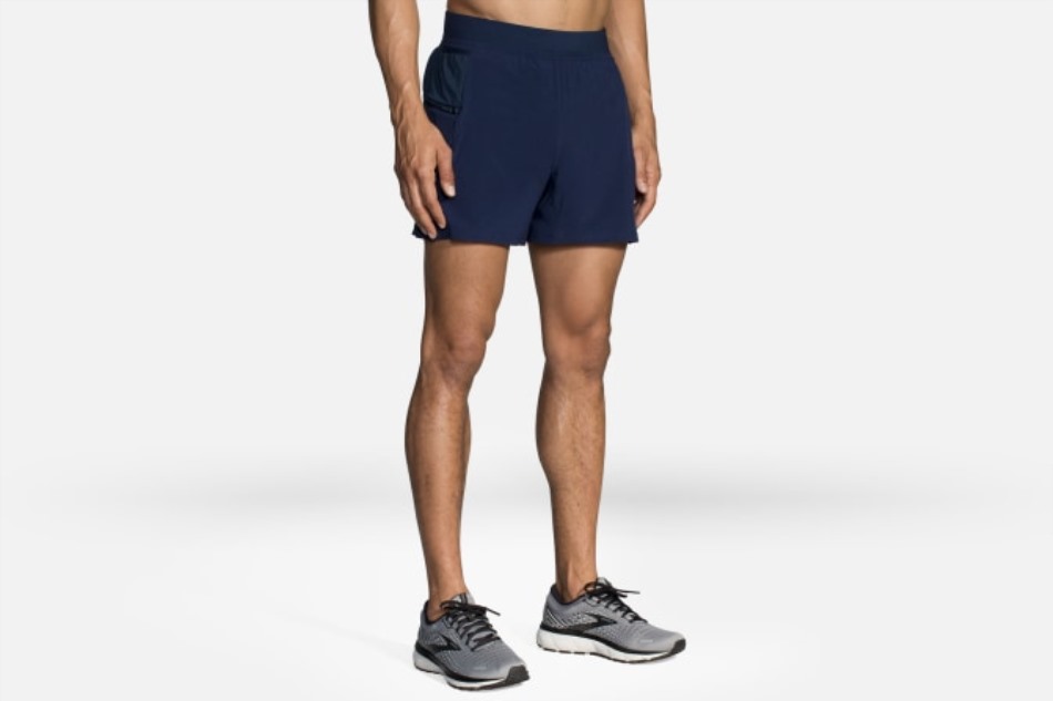 Pantalón Corto 2 En 1 Sherpa 5 Brooks Azul Marino