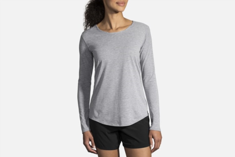 Brooks Heather Ash Distancia Manga Larga