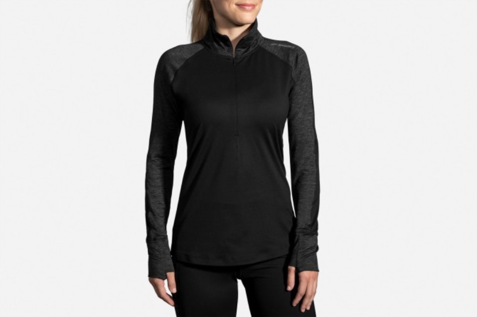 Brooks Dash 1/2 Zip Negro-brezo Negro