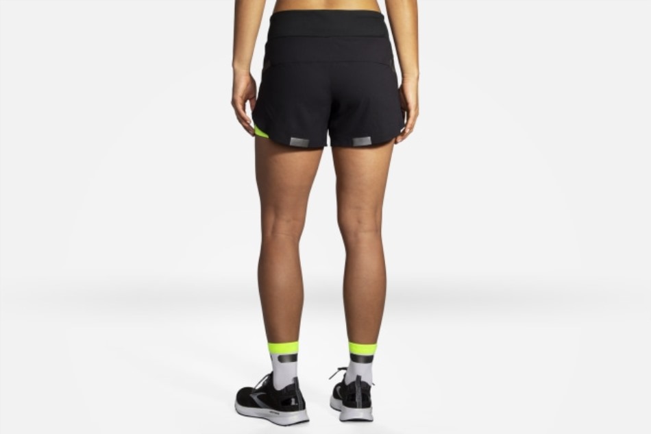 Pantalón Corto Brooks Carbonite 4 Pulgadas 2 En 1 Negro